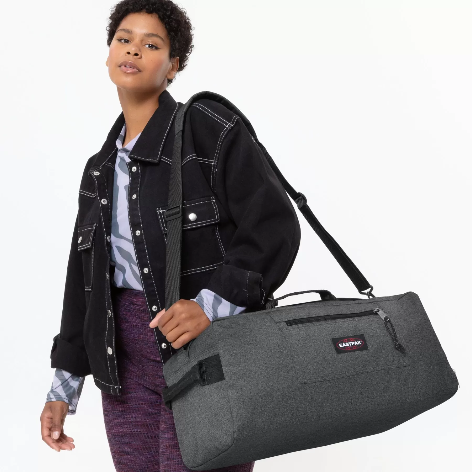 Cheap Eastpak DUFFL'R M Black Denim