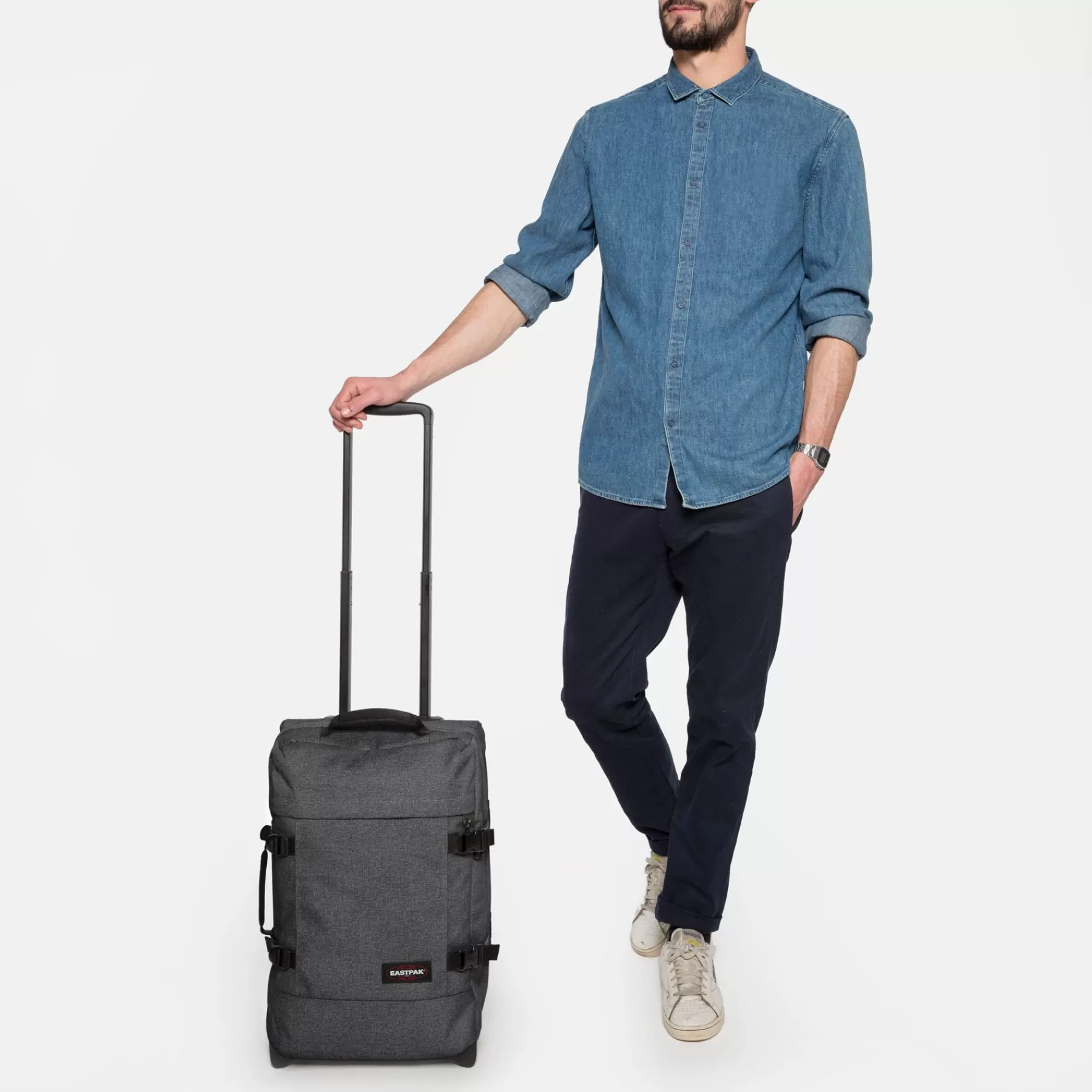 New Eastpak TRANVERZ S Black Denim