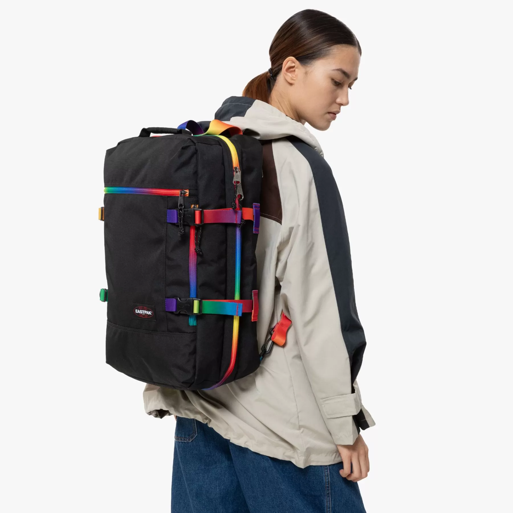 Cheap Eastpak TRAVELPACK Rainbow Dark